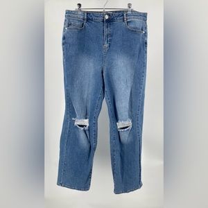 Eloquii Elements distressed jeans,‎ size 14